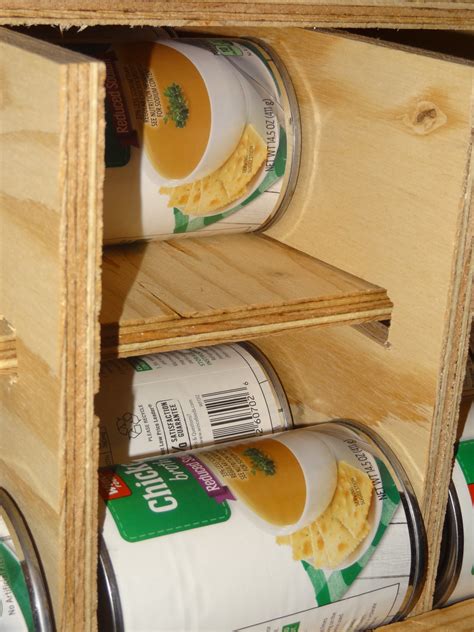 DIY FIFO Canned Food Storage Rack - My Stained Apron