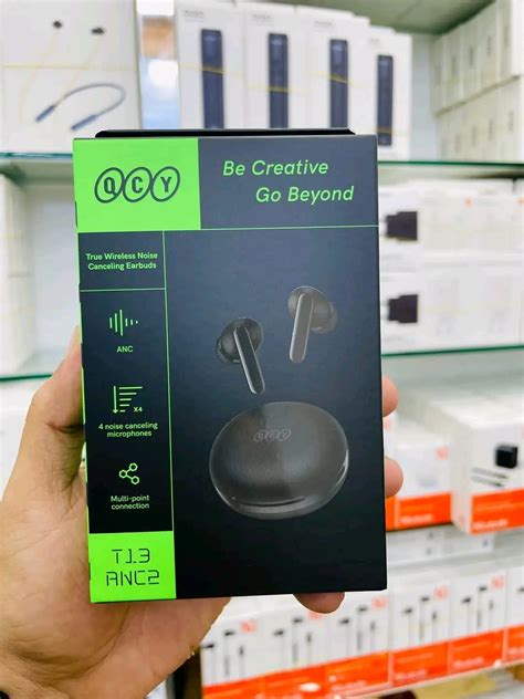 Qcy T Anc Truly Wireless Earbuds Black Color Dropshop