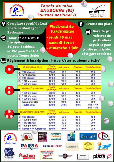 Tournoi Deaubonne We Ascension Nogent Tt