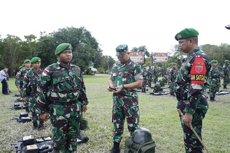 Kasdam Hasanuddin Cek Kesiapan Satgas Pamtas Ri Png Yonif Woroagi