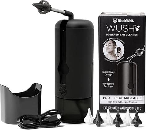 Wush Pro By Black Wolf Deluxe Water Powered Ear Cleaner Safe