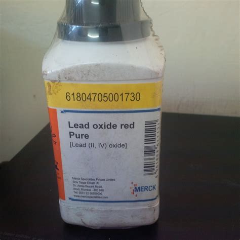 Reagent Grade Powder Lead Oxide Red For Laboratory Packaging Size