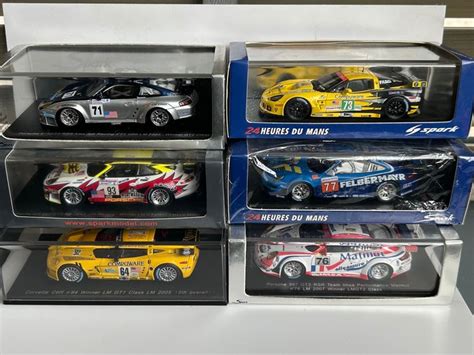 Spark 1 43 6 Modellauto 6x Porsche Chevrolet Corvette Winners