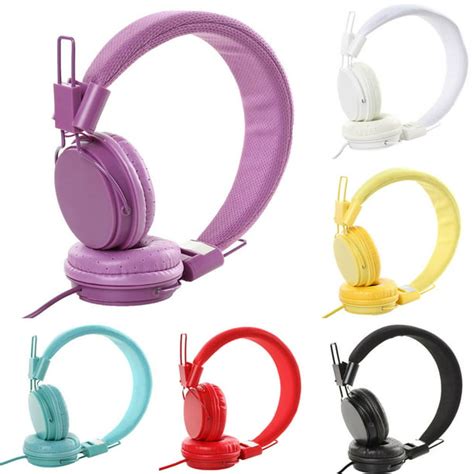 Xm Culture 3 5mm Wired Universal Stretchable Folding Over Ear Headphone Stereo Headset