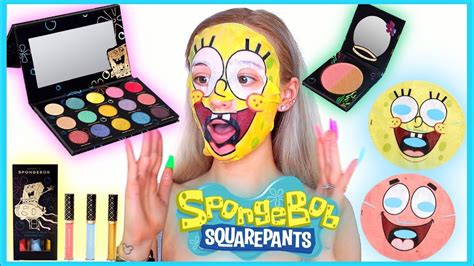 Trying Out Spongebob Makeup Hipdot X Spongebob Collection Youtube