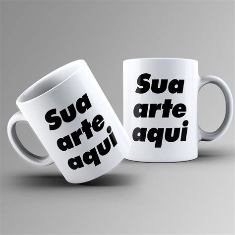 Caneca Personalizada SUA ARTE AQUI Porcelana Escorrega o Preço