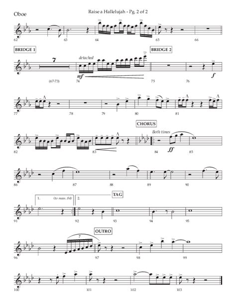 Raise A Hallelujah Choral Anthem Satb Oboe Sheet Music Pdf Lifeway Choral Arr Craig Adams