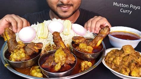 Oily Fatty Mutton Mutton Fat Curry Eating With Rice Oily Mutton