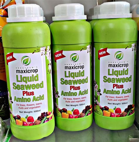 Maxi Crop Liquid Seaweed Plus Amino Acid Plant Supplement Garden