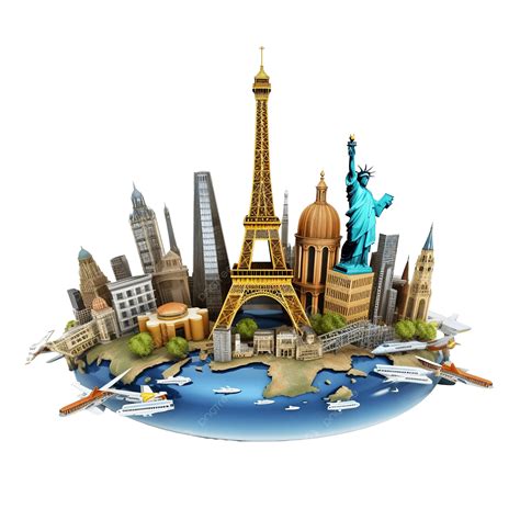 3d International Travel Destination, Location Travel, Travel ... 