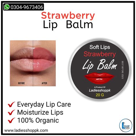 Strawberry Lip Balms Ladies Shop