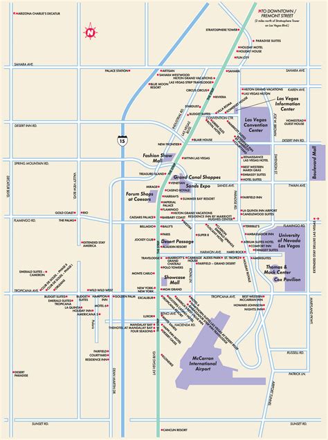 Las Vegas Hotels Map • Mapsof.net