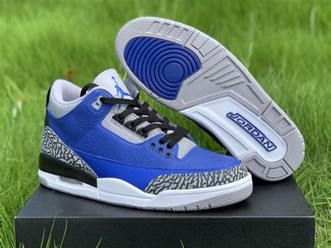 Air Jordan 3 Varsity Royal/Cement Grey 2020 - FavSole.com