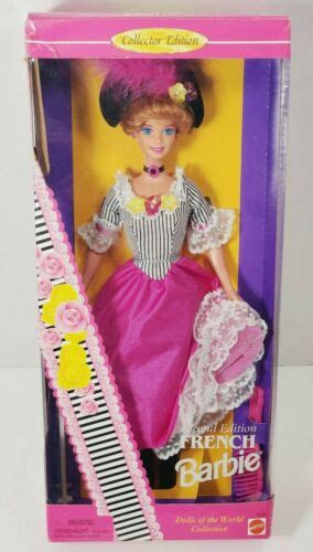 New 1996 French Barbie Dolls Of The World Collection Second Edition Mattel 16499 74299164996