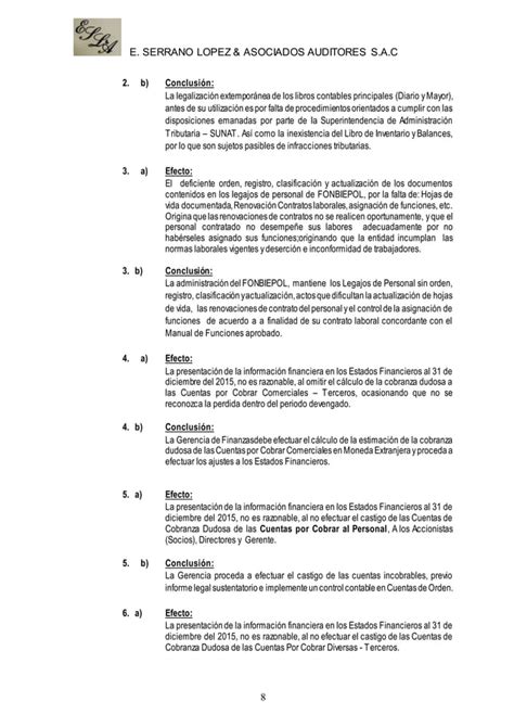 Carta De Control Interno Fonbiepol Pdf