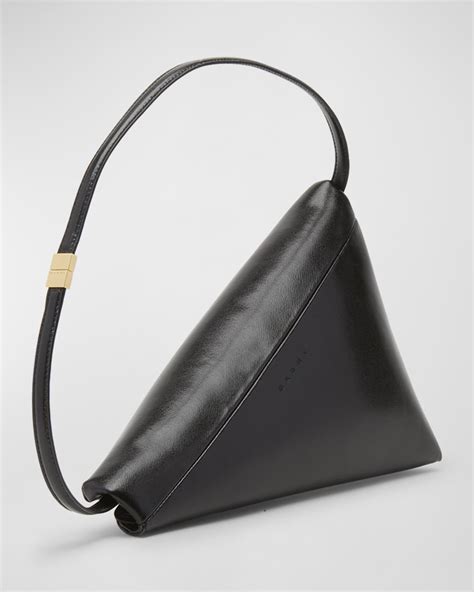 Marni Prisma Triangle Leather Shoulder Bag Neiman Marcus