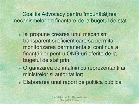 Ppt Finantarea Ong Urilor De La Bugetul De Stat Diana Berceanu