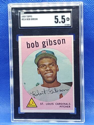 Topps Bob Gibson Hof St Louis Cardinals Sgc Ebay