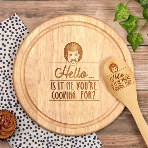 Engraved Hello Is It Me Youre Cooking For Etsy