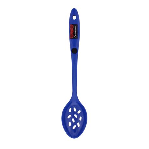 Cocinaware Slotted Melamine Spoon Cobalt Blue Shop Utensils