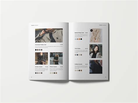 Fashion Lookbook Canva Template Editable Retail Product Catalog