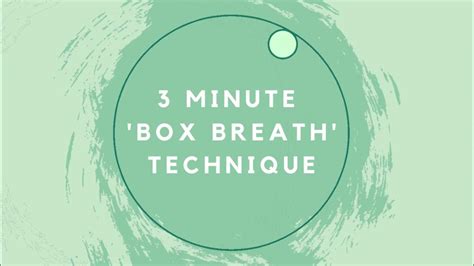 Box Breathing Technique Guided Meditation Youtube