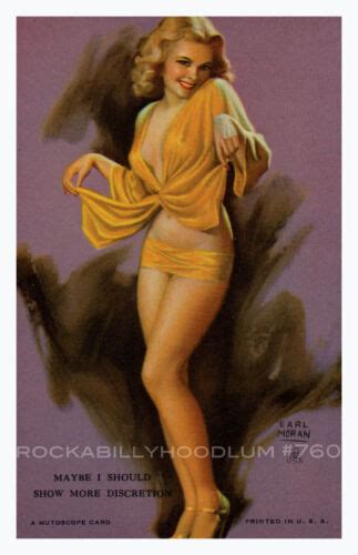 Pin Up Girl Poster 11x17 Mutoscope Card Earl Moran Beautiful Blonde Long Legs Ebay