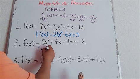 Derivada De Y D Dx U V W Derivada De Un Polinomio YouTube