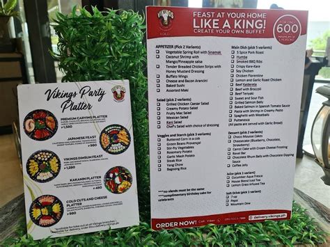 Menu At Vikings Luxury Buffet Sm City Iloilo Southpoint Restaurant