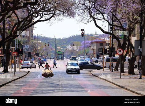 September Pretoria In South Africa Traffic Intersection In