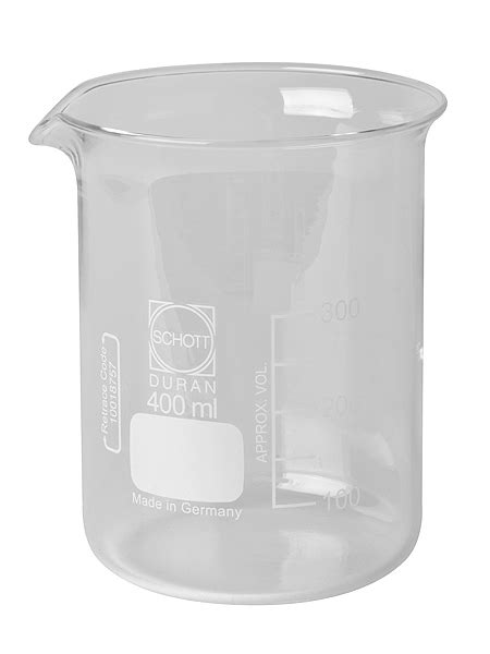 Duran Beaker Low Form With Spout 400ml