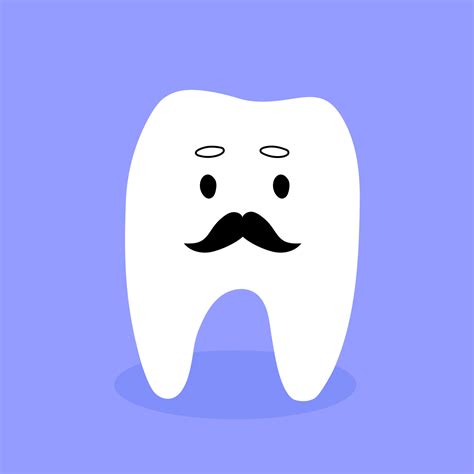 Wisdom tooth vector cartoon illustration. Childrens dental Clinic