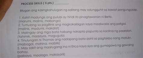 Bilugan Ang Kasingkahulugan Ng Salitang May Salungguhit Sa Bawat