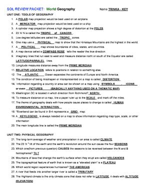 Sol Review Packet World Geography Complete With Ease AirSlate SignNow