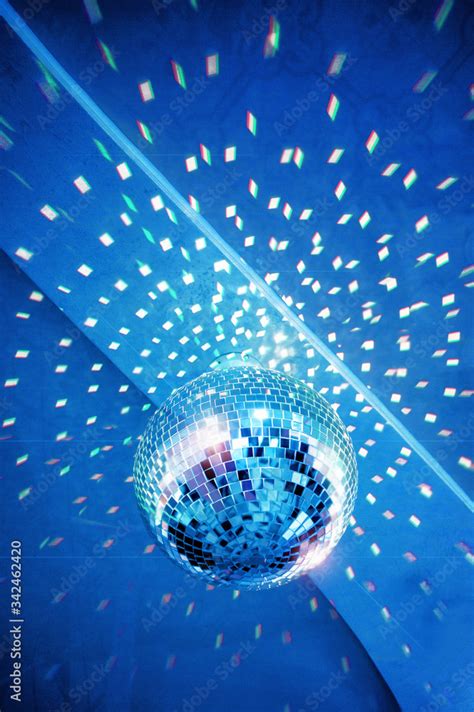 Disco Ball Background Blue