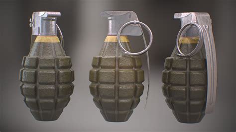 ArtStation - MK2 and MK2A1 Pineapple Grenade Newly Made WW2 Pack - MID ...