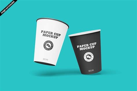 Modelo De Taza De Papel Archivo PSD Premium