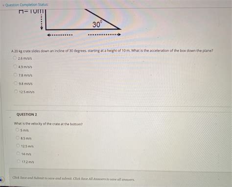 Solved Question Completion Status H Tum A Kg Crate Chegg