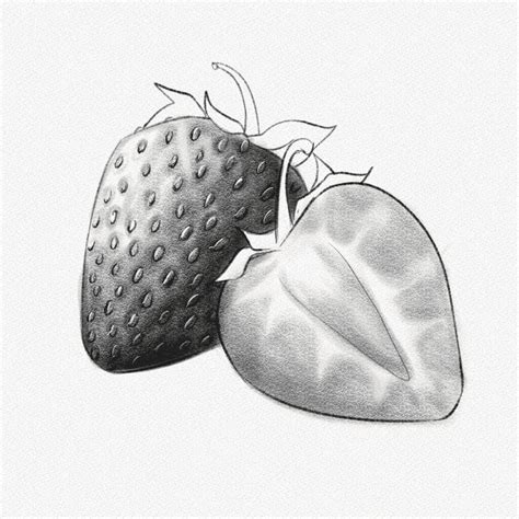 How To Draw A Realistic Strawberry