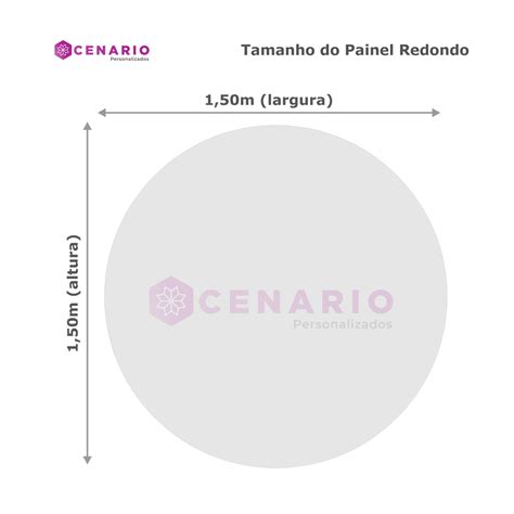 Capa Painel Redondo Circo Em Tecido M Elo