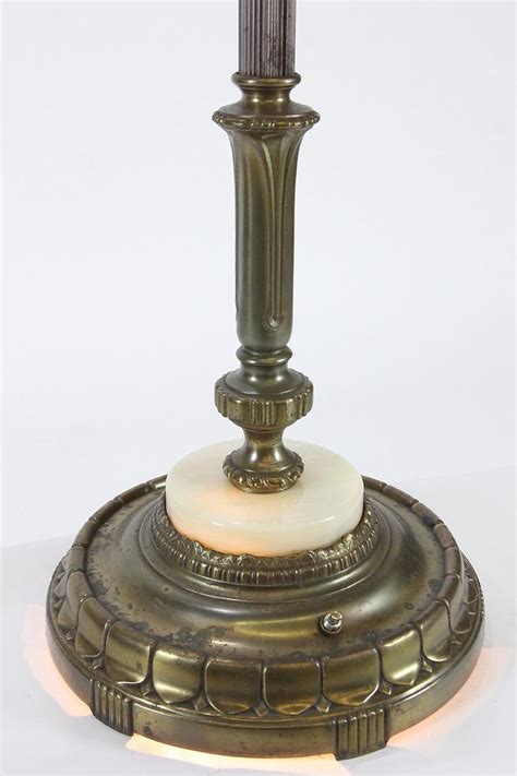 Marble Base Antique Mogul Floor Lamp With Night Light 7 Way Brass And Gray Metal 1813524591