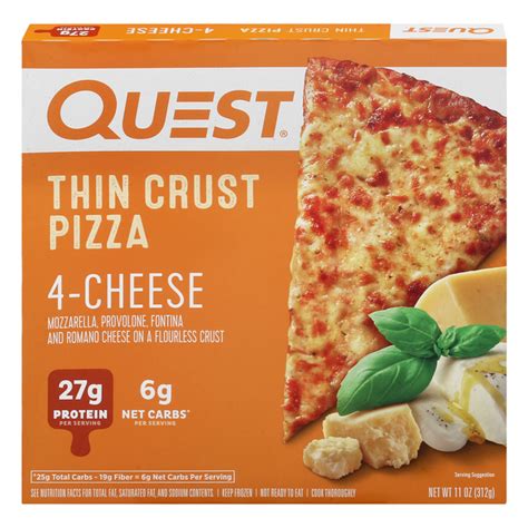 Save On Quest High Protein Thin Crust Pizza 4 Cheese Low Carb Keto