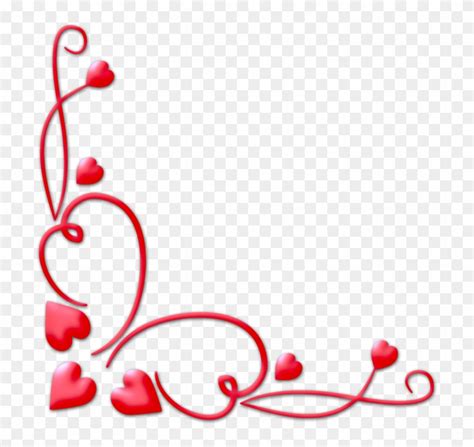 Valentines Day Border Png Download Image Heart Corner Border Png