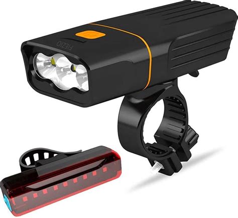 Fiezio Fietsverlichting Set Oplaadbare Usb Led Fietslamp Voor En Achter