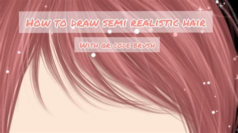 How To Draw Semi Realistic Hair Youtube