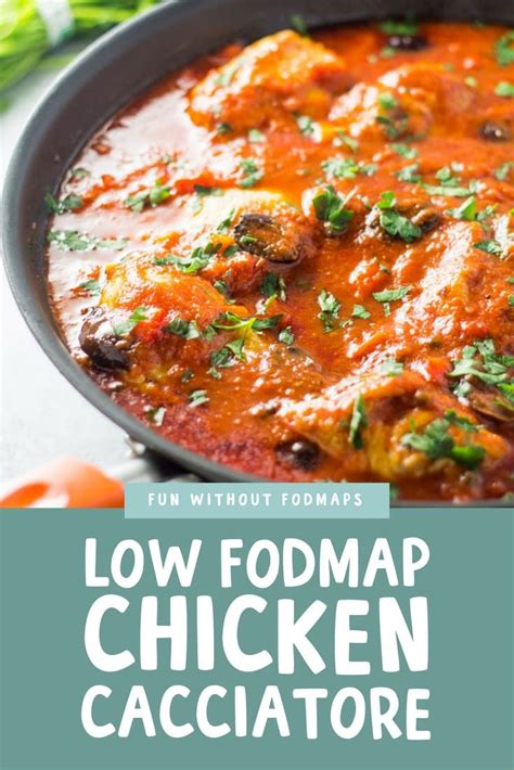 Low Fodmap Chicken Cacciatore Recipe Low Fodmap Chicken Low Fodmap