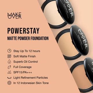 Jual Make Over Powerstay Matte Powder Foundation Shade Bedak Padat