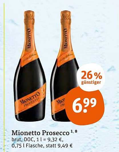 Mionetto Prosecco Angebot bei Tegut - 1Prospekte.de
