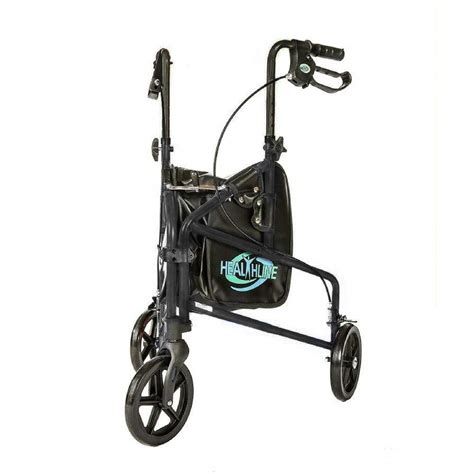 Buy Rollator Walker Aluminum 3 Wheel For Seniors Foldable Lightweight