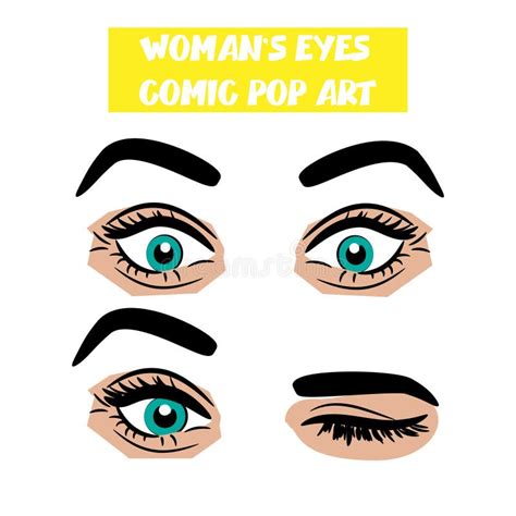 Pop Art Woman Retro Pop Art Comic Style Illustration Stock Illustration